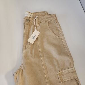 Gilded Intent Tan Wide Leg Pants